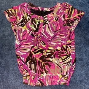 Tropical dress blouse